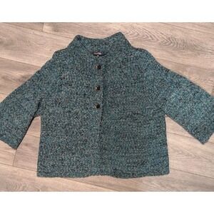 Evan Picone Woman 2X‎ Jacket 3 Button Marled Cardigan Comfy Cozy Stretchy